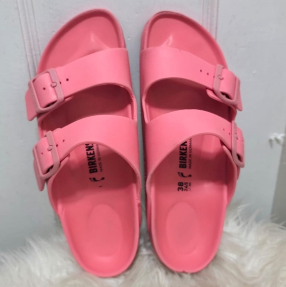 Birkenstock Arizona Unisex Pink Sandals Size EU 38🌴✌️ - Picture 5 of 7